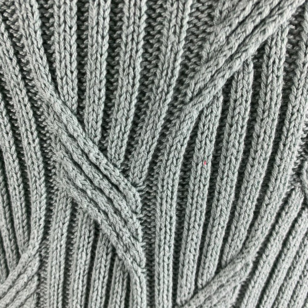 Sonoma Large Cable Knit Sweater Blue Basic Pullov… - image 5